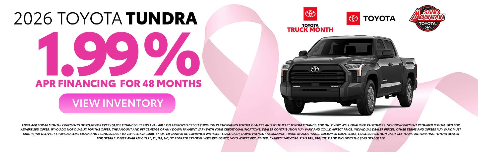 Toyota Tundra Finance Offer