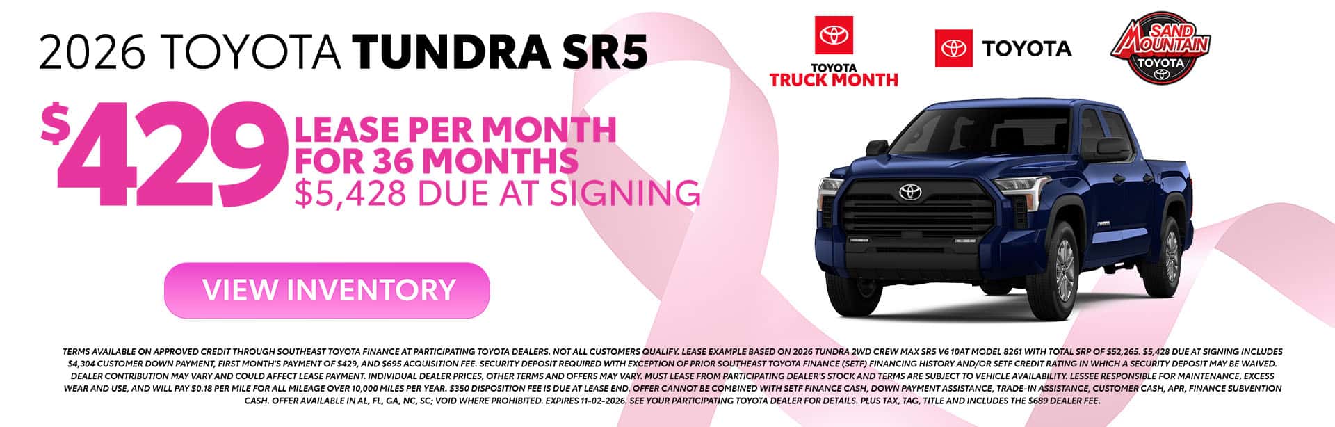 Toyota Tundra Lease Offer