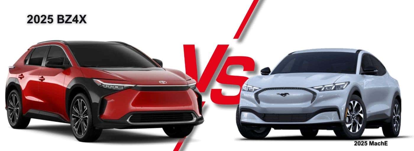 2025 Toyota bZ4X vs Ford Mustang Mach-E