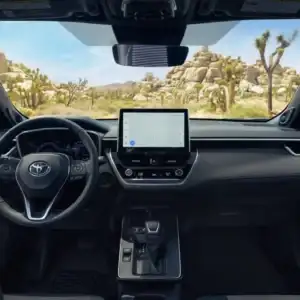 2026 Toyota Corolla Cross front row interior