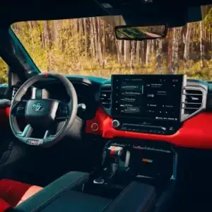 2026 Toyota Sequoia Cockpit Red dashboard view