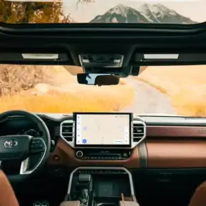 2026 Toyota Sequoia Saddle Tan front row view