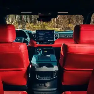 2026 Toyota Sequoia TRD Pro Cockpit Red interior