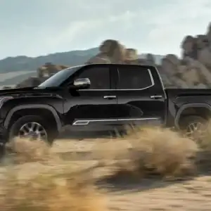 2026 Toyota Tundra in Motion in Desert