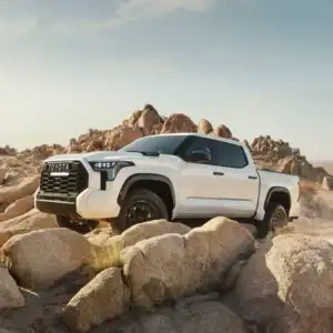 2026 Toyota Tundra Parked In Rocky Terrain