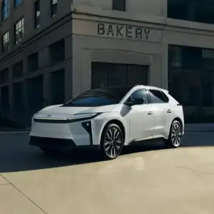 2026 Toyota bZ Parked at Bakery