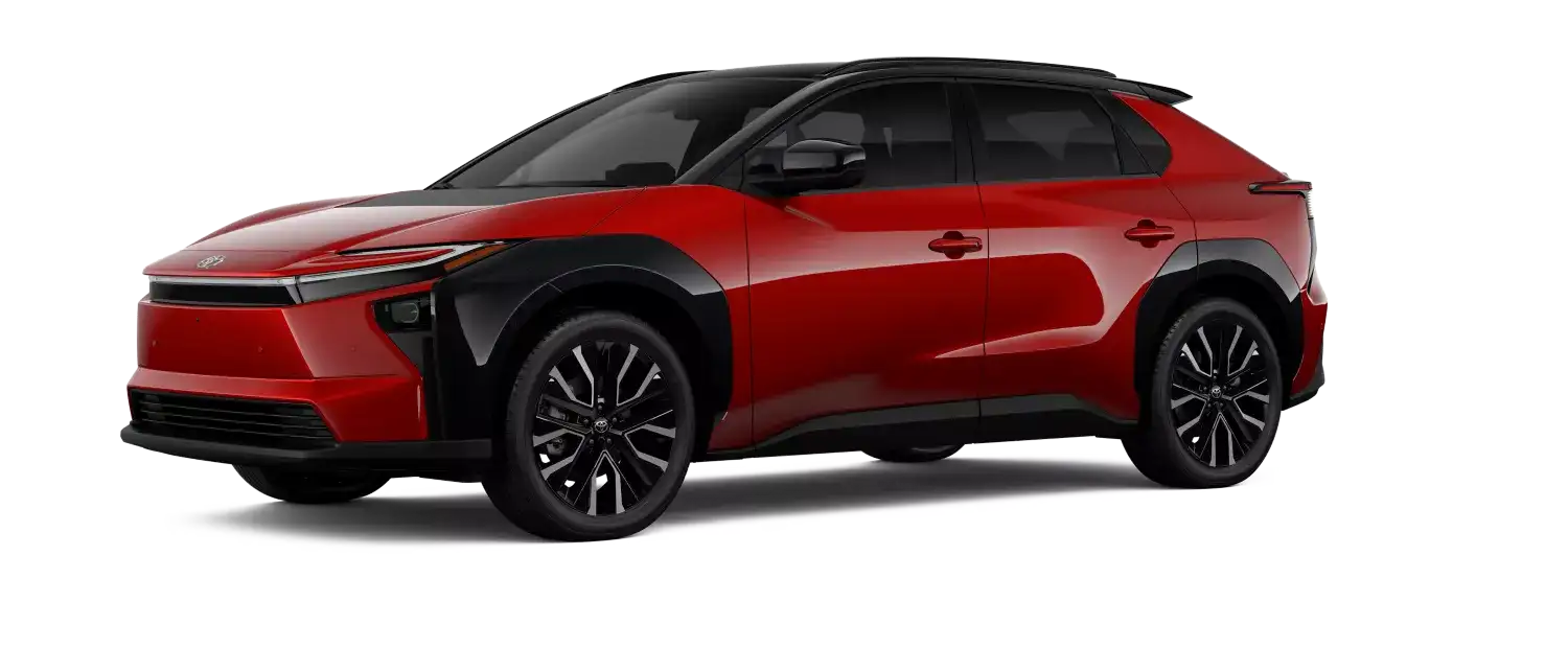 2026 Toyota bZ Supersonic Red with Midnight Black Metallic Roof