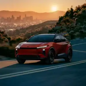 2026 Toyota C-HR in Motion on Winding Road