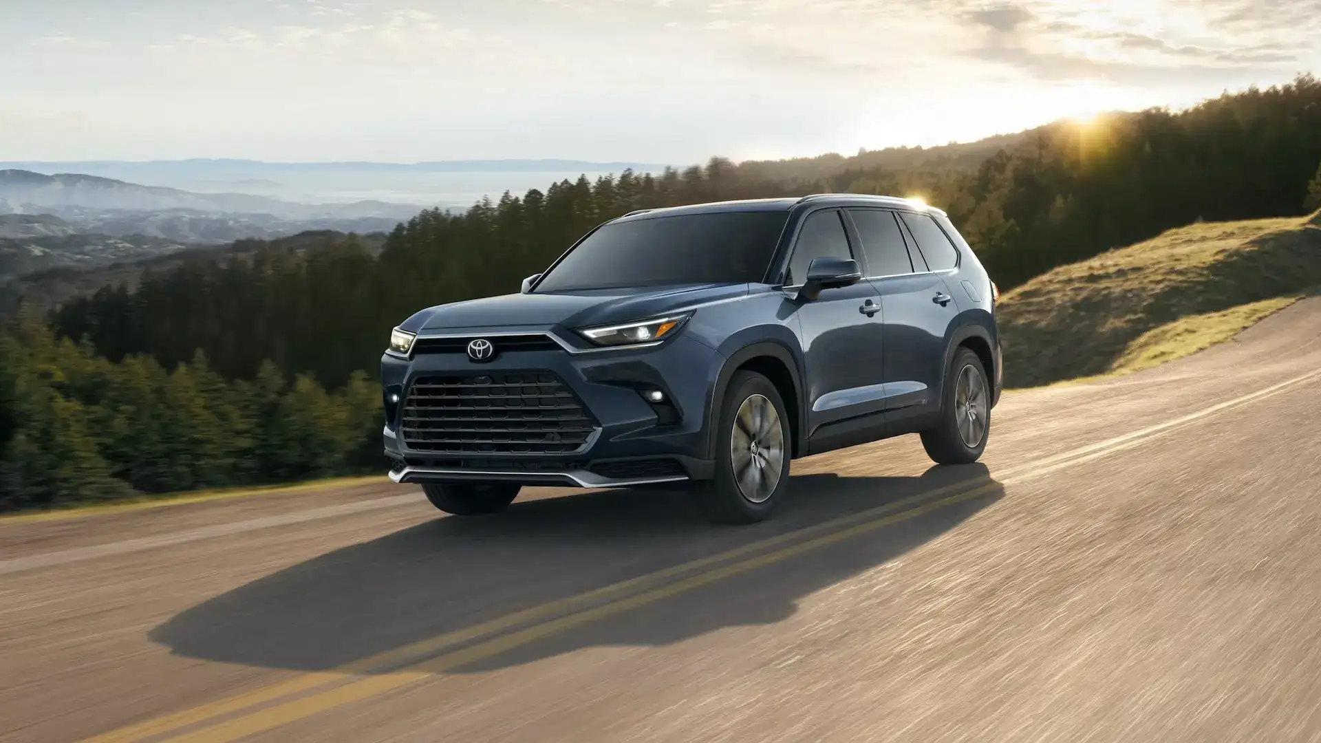 2026 Toyota Grand Highlander Hybrid and Hybrid MAX in the Mountains