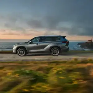 2026 Toyota Highlander Hybridr Passing Body of Water