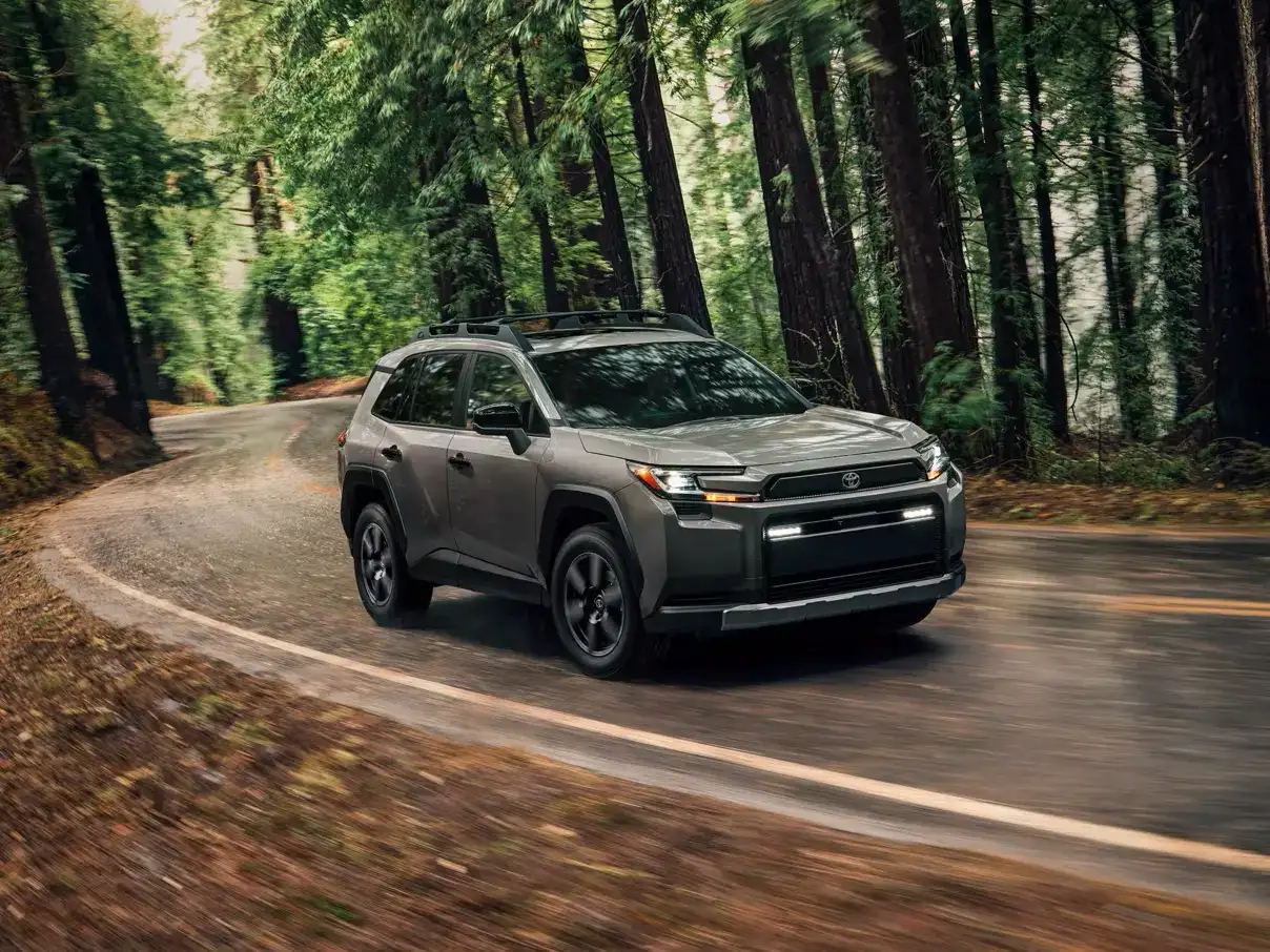 2026 Toyota RAV4 Hybrid on a Winding Road
