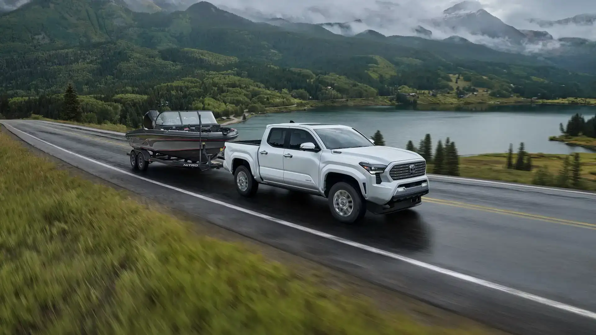 2026 Toyota Tacoma Towing a Boat