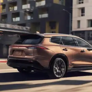 2026 Toyota Crown Signia Bronze Age Driving Through City