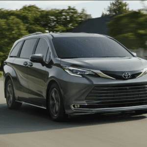 2026 Toyota Sienna Platinum Heavy Metal in motion