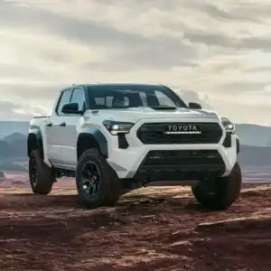 2026 Toyota Tacoma Front End View Parked Beside Another Truck