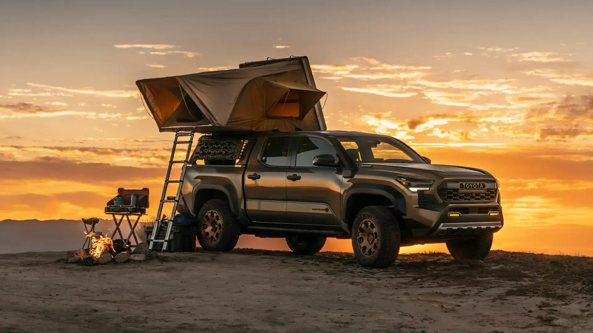 2026 Toyota Tacoma TRD with ARB® Bed Rack and Tent Accessories