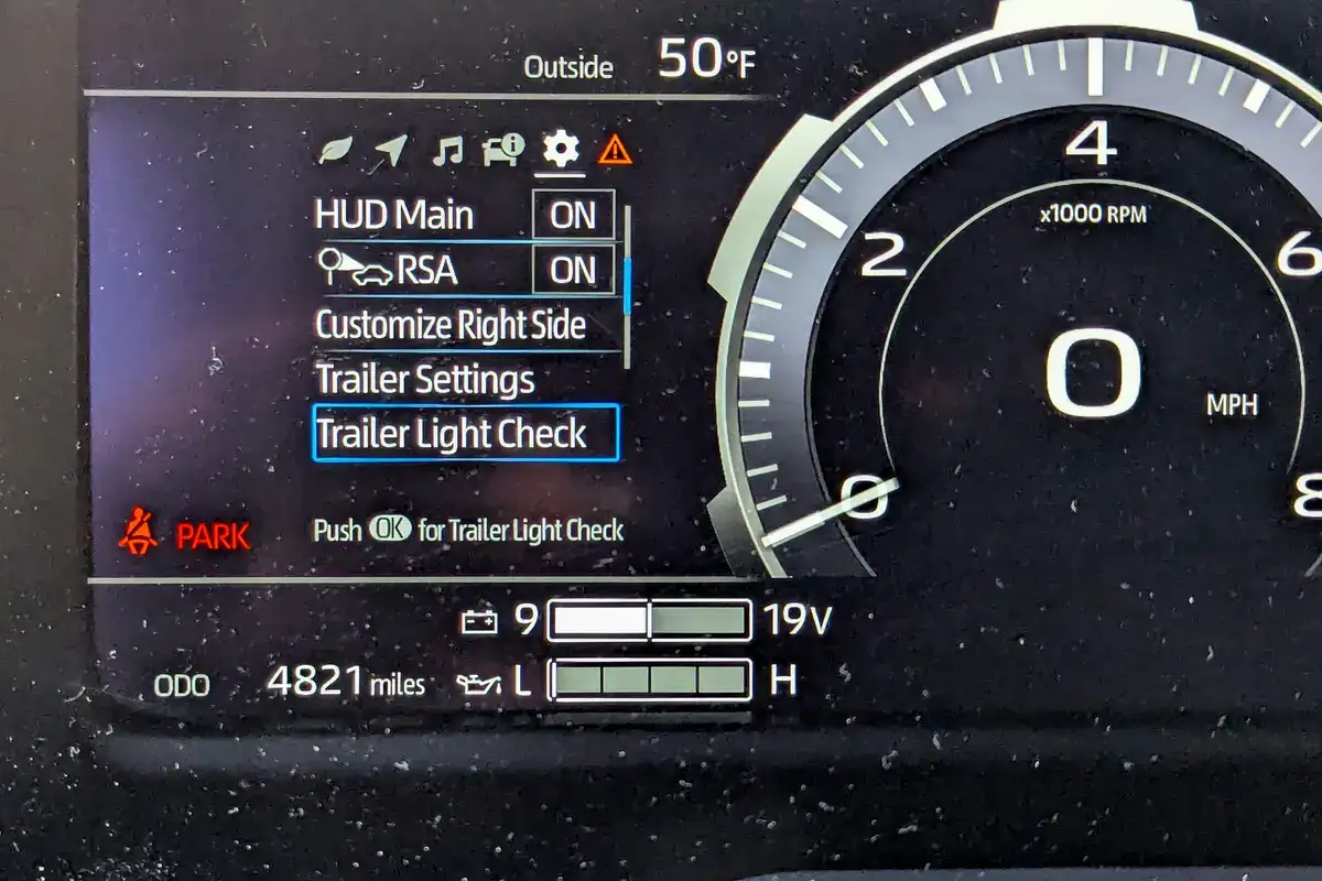 Toyota Sequoia Capstone Instrument Panel