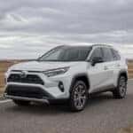 2026 Toyota RAV4 on a Minnesota prairie highway
