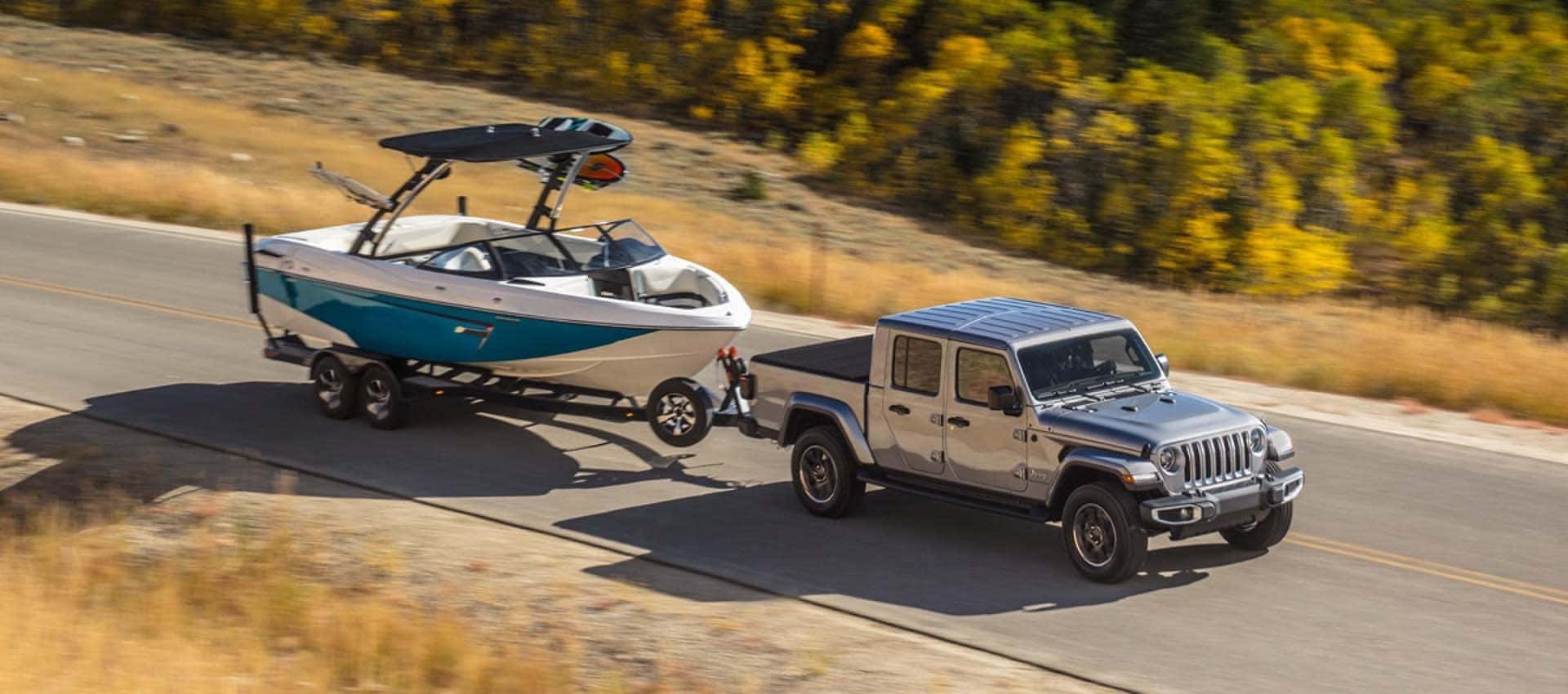 2020 Jeep Gladiator Towing Boat