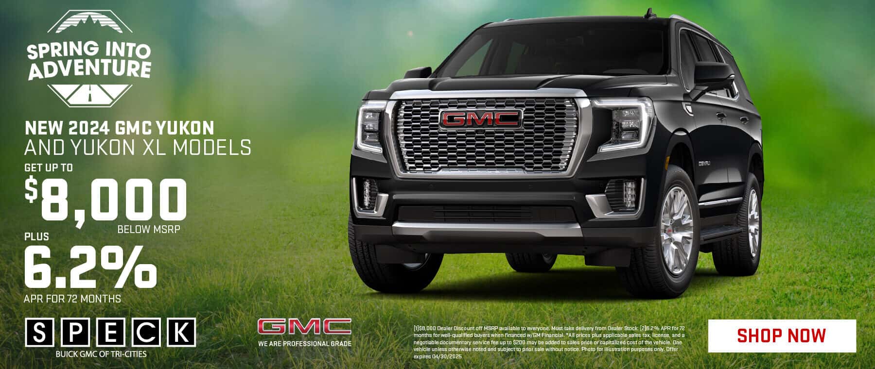 get $8000 off msrp on a new 2024 gmc yukon