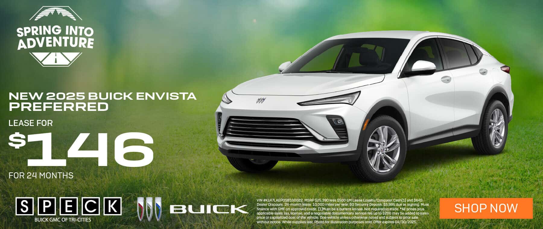 new 2025 buick envista lease special