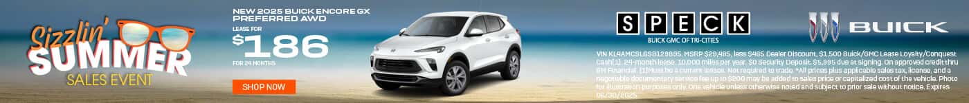 new 2025 buick encore $186 per month lease