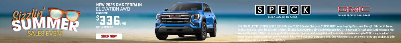 new 2025 gmc terrain lease special