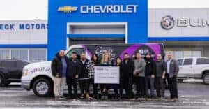 cancer center donation check