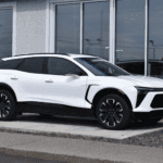 Chevrolet Blazer in front of the dealership