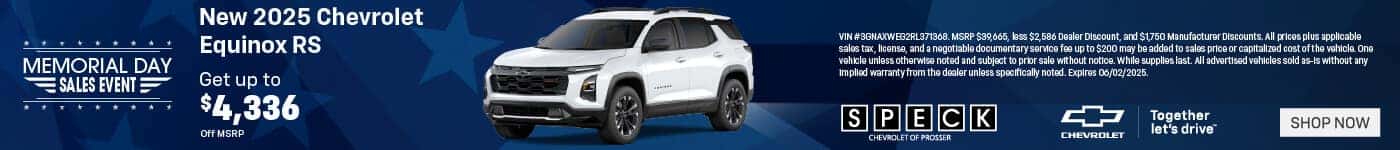 new 2025 chevrolet equinox special