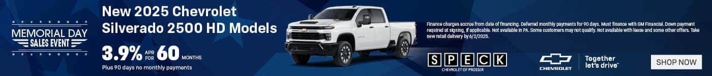 new 2025 chevrolet silverado 2500 hd special