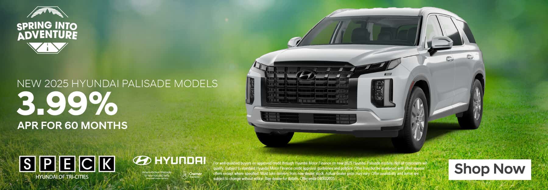 new 2025 hyundai palisade lease special