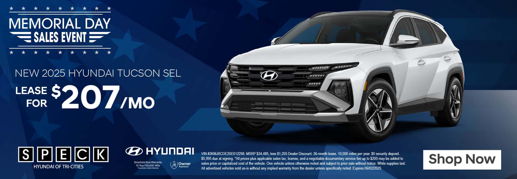 new 2025 hyundai tucson lease special