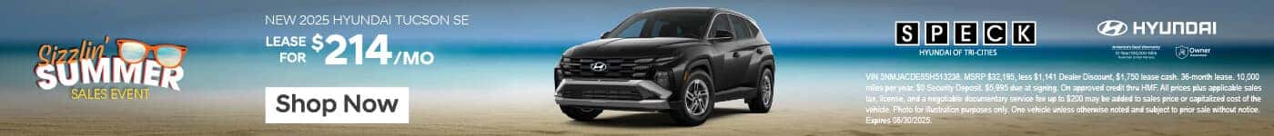 2025 hyundai tucson lease special