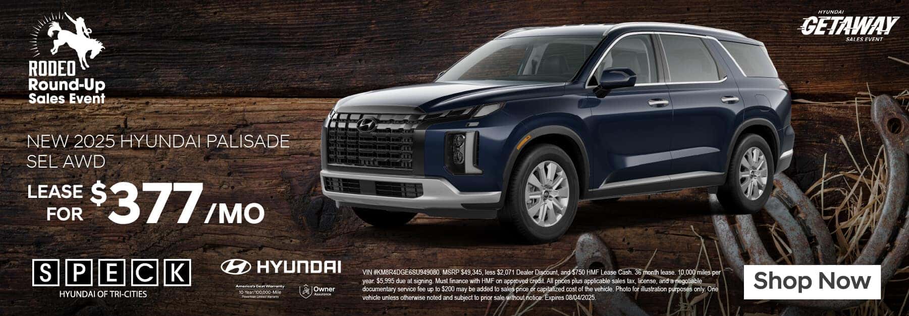 new 2025 hyundai palisade apr special