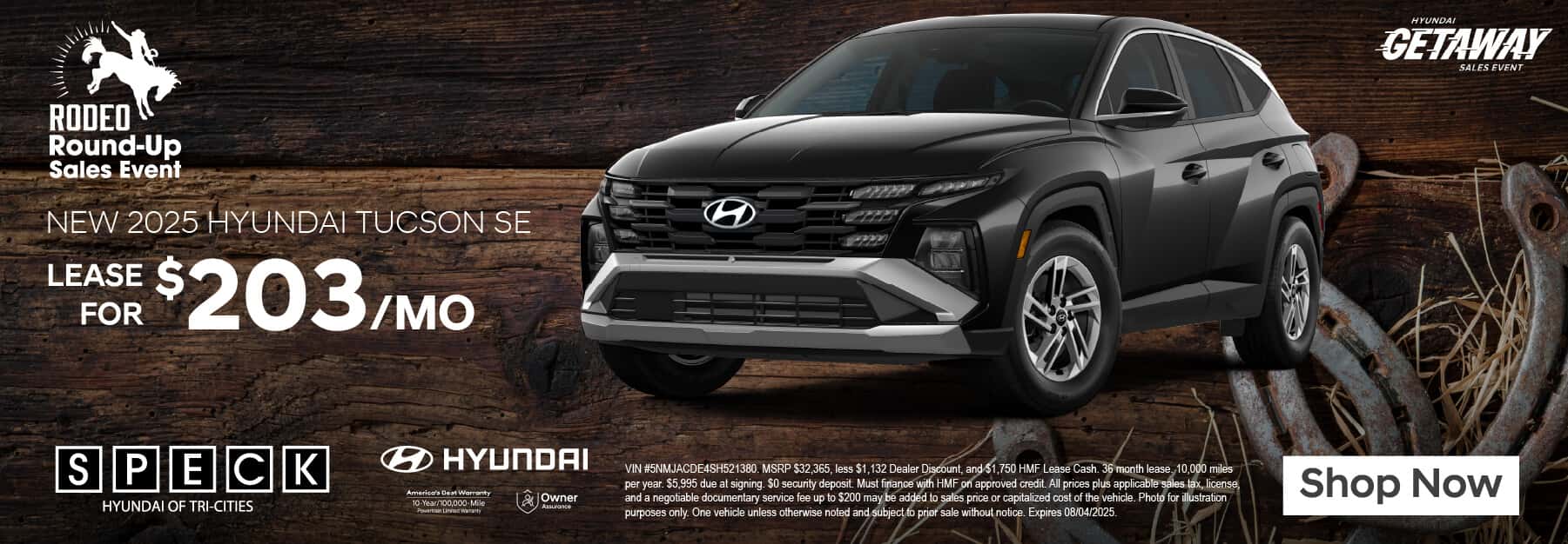 new 2025 hyundai tucson lease special