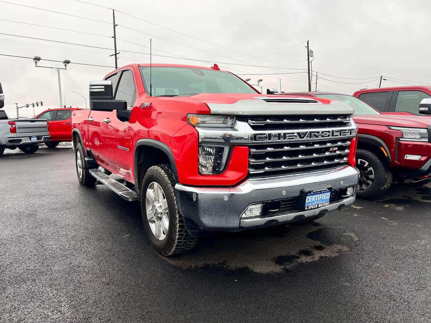 An Image of a Red Certified Chevrolet