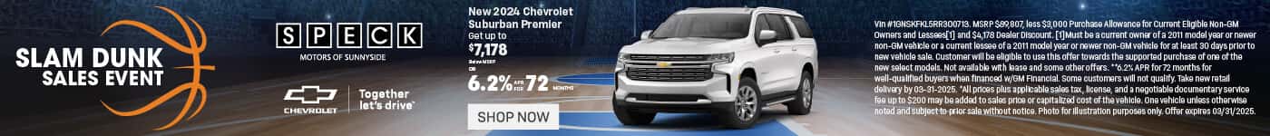 new 2024 chevrolet suburban special