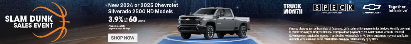 new 2024 and 2025 chevrolet silverado 2500 hd truck apr special