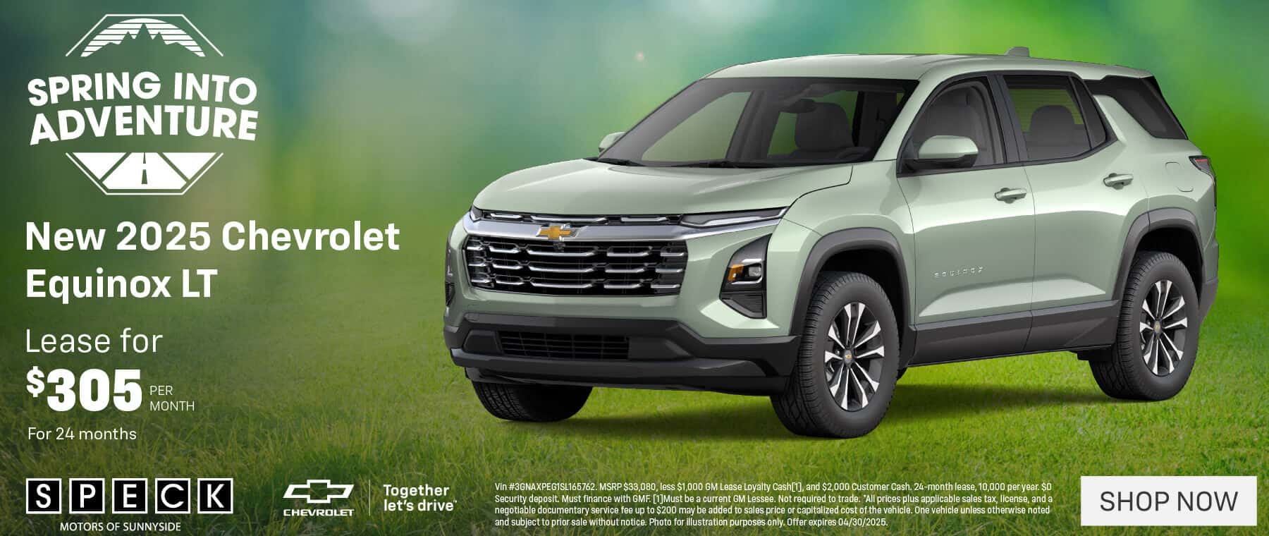 new 2025 chevrolet equinox lease special