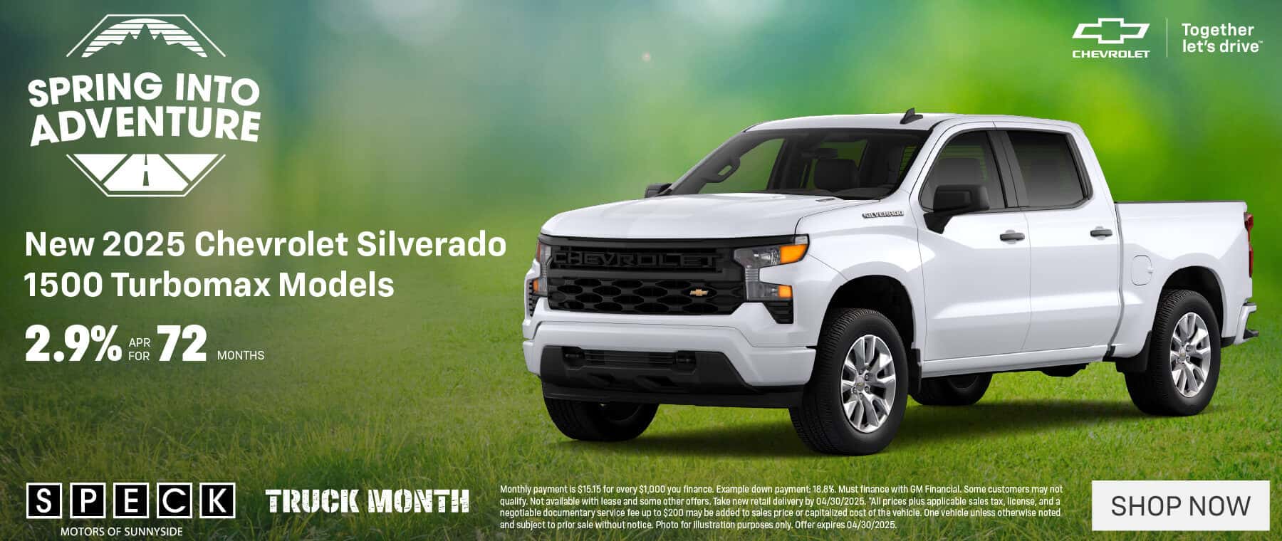 new 2025 chevrolet silverado 1500 apr special