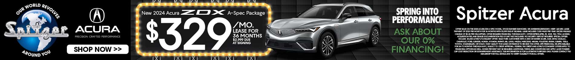 04.2025_Carrera_LEASE A NEW 2024 ACURA ZDX A-SPEC PACKAGE FOR $329/MO FOR 36 MONTHS! ASK ABOUT OUR 0% APR FINANCING!