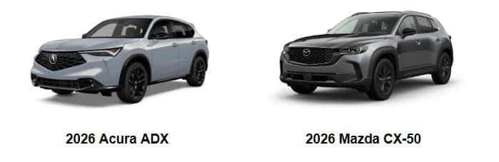 2026 Acura ADX vs 2026 Mazda CX-50