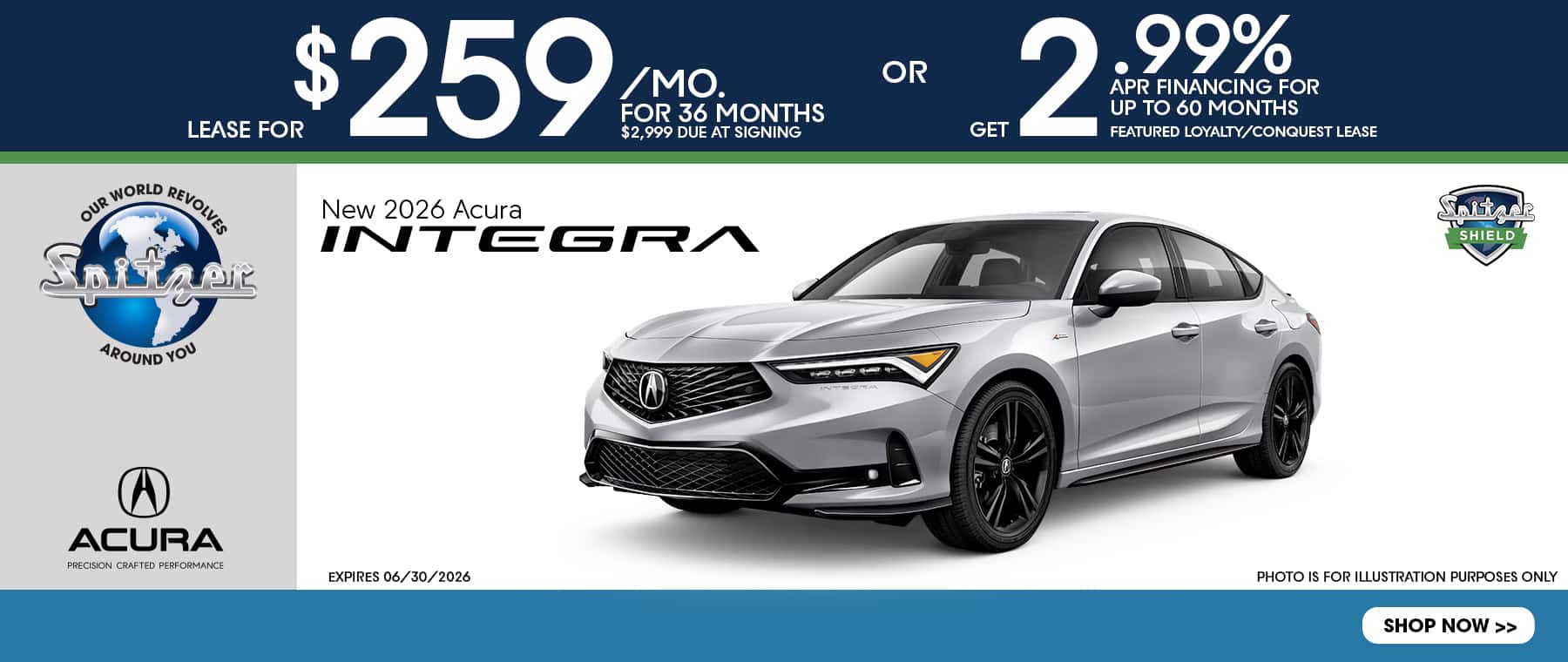 06.2026_2026 Acura Integra_Lease for $259 for 36 mo OR 2.99% for 60 mo