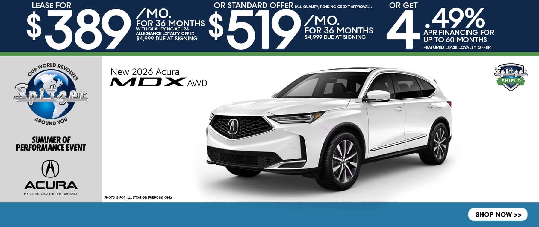 08.2026_2026 Acura MDX Lease for $389 for 36 mo OR $519 for 36 mo OR get 4.49% for 60 mo