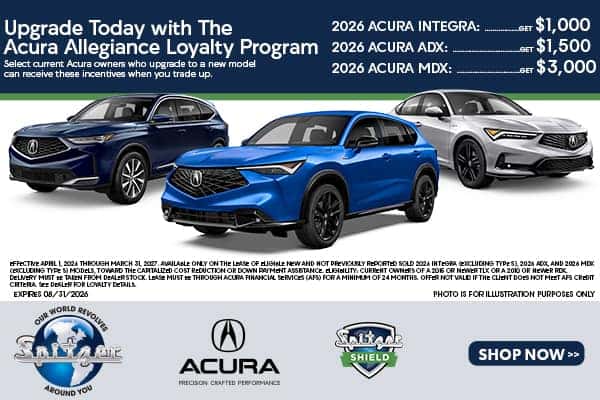 Upgrade Today with The Acura Allegiance Loyalty Program