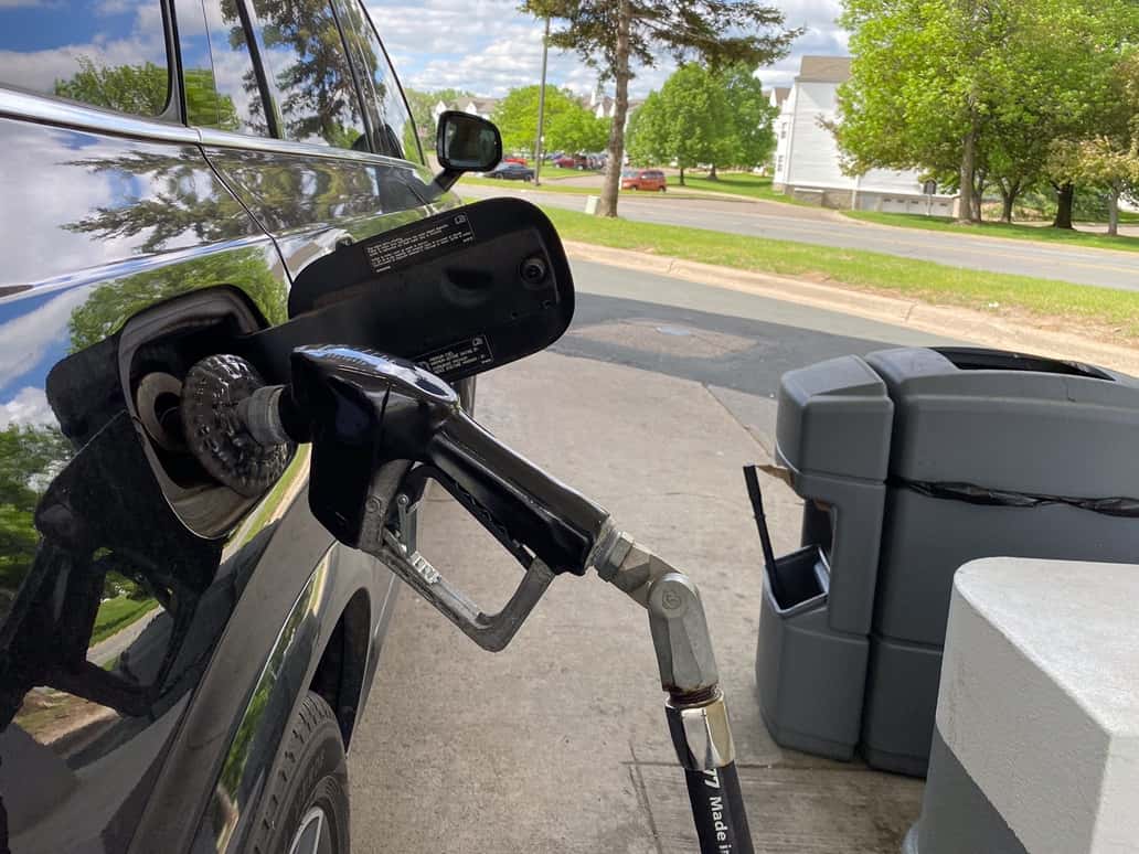 Filling up with gas