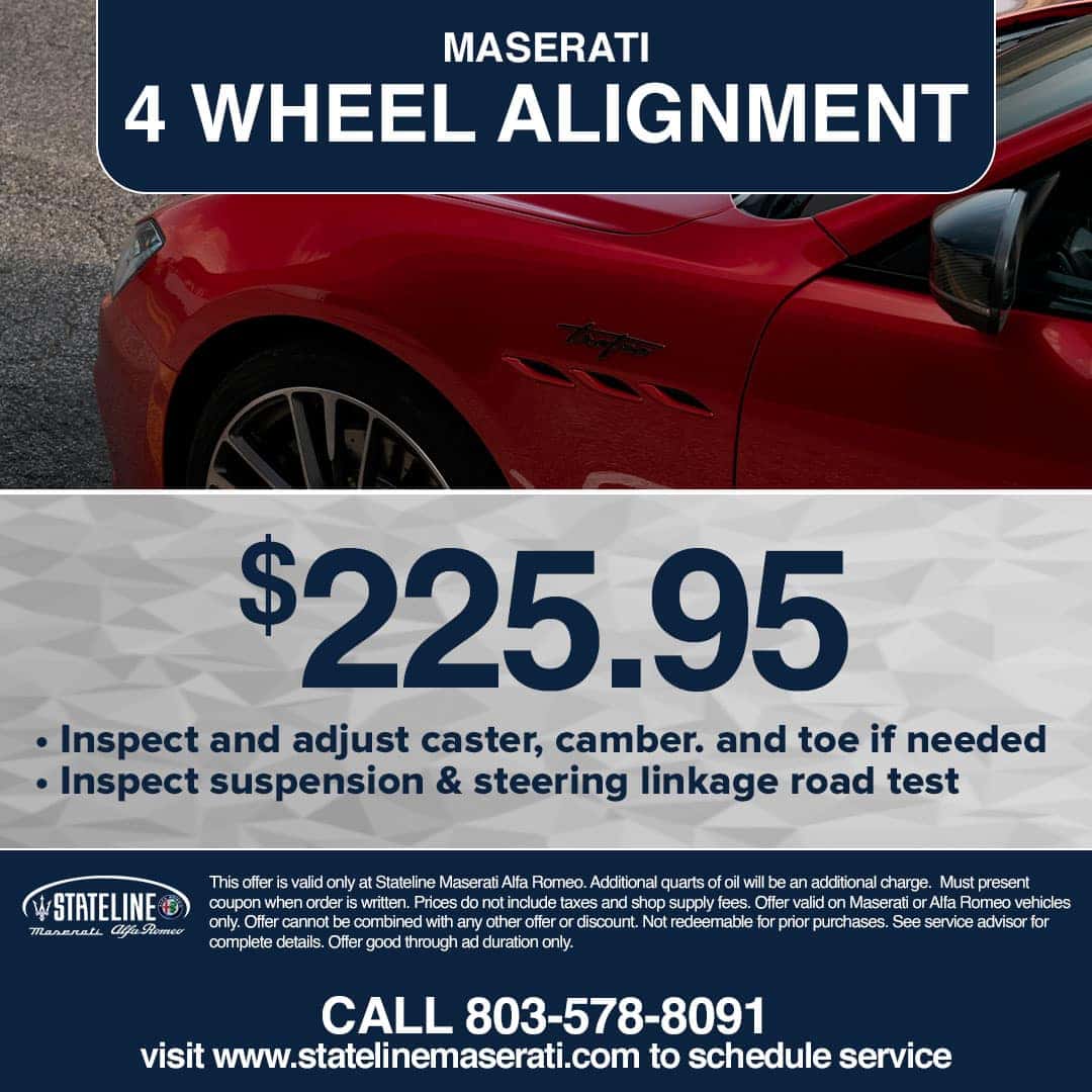 Auto Service Specials Stateline Maserati near Charlotte