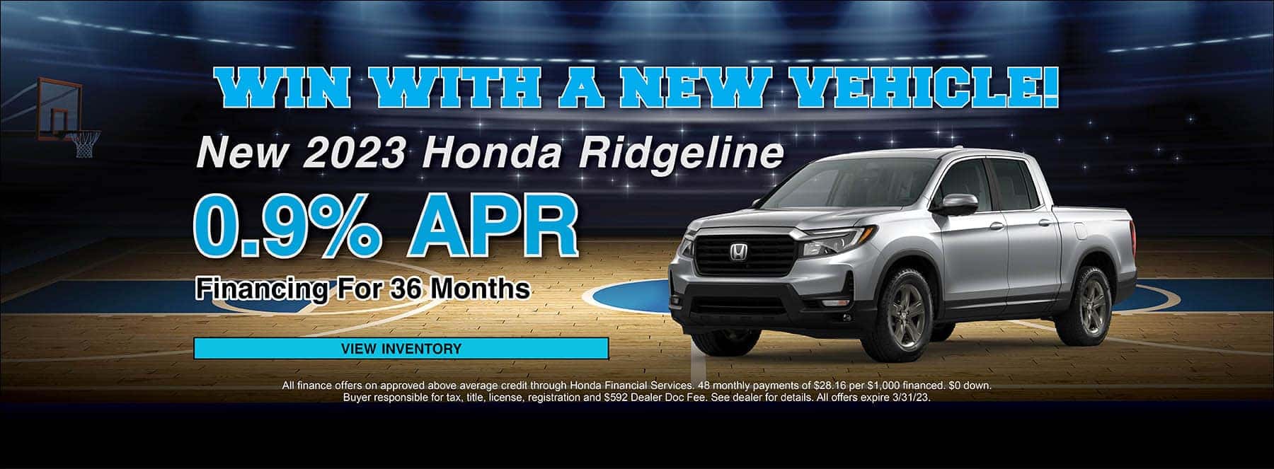 March '23 Sales - Honda Ridgeline