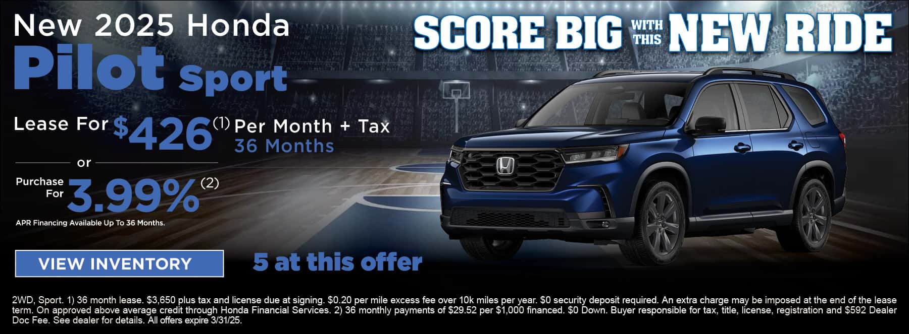 Pilot CR-V Offer